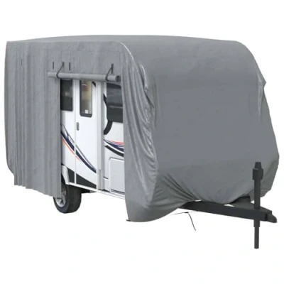 Abbildung von vidaXL Schutzhülle für Wohnwagen Grau 460x250x220 cm Vliesstoff