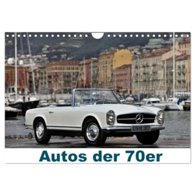 Abbildung von Autos der 70er (Wandkalender 2025 DIN A4 quer), CALVENDO Monatskalender