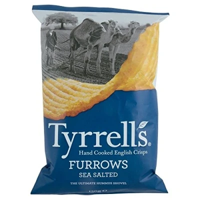 Abbildung von Tyrrells Furchen Hand Gekocht Englisch Chips Meersalz(150G)