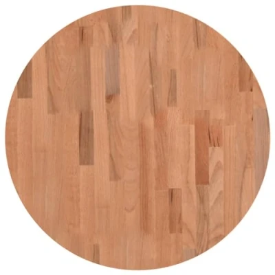 Abbildung von vidaXL Tischplatte, Holzplatte Holztischplatte Rund, Ersatzplatte Platte für Beistelltisch Bartisch, Massivholztischplatte Esstischplatte, Ø60x1,5 cm Massivholz Buche