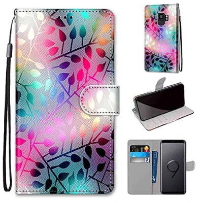 Abbildung von TOMYOU Hülle für Samsung Galaxy S9, Stoßfestes Flip Holster, Premium Leder PU Handyhülle, Case Wallet mit [Magnetic Closure] S9