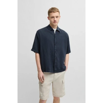 Abbildung von BOSS Lapoully Hemd, Herren, Größe: Medium, Dark blue