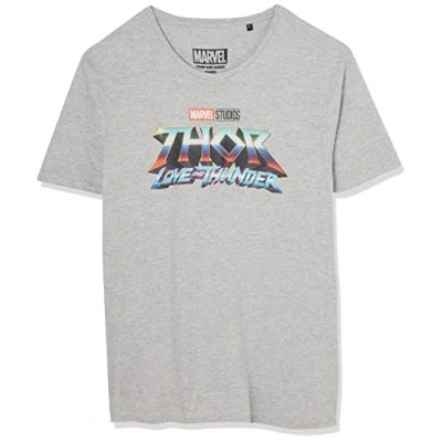Abbildung von Marvel Herren Metlatmts002 T Shirt, Grau, M