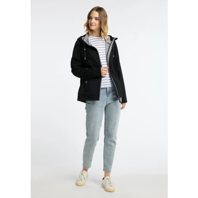 Abbildung von Schmuddelwedda Damen Funktionsjacke S / Schwarz Grau Melange 65% Polyester 35% Viskose