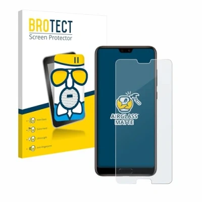 Abbildung von BROTECT Entspiegelungs Schutzglas für Huawei P20 Schutz Folie Panzerfolie Glas Matt [Extrem Kratzfest 9H, Anti Reflex, Fingerprint]