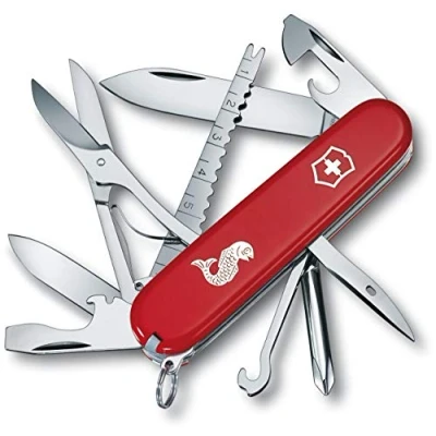Abbildung von Victorinox Schweizer Taschenmesser, Fisherman, Multitool, Swiss Army Knife mit 17 Funktionen, Klinge, Dosenöffner, Schraubendreher 3 mm