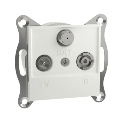 Abbildung von Schneider Electric Asfora EPH3570121D TV R SAT Dose, Endung 1dB, Unterputz, weiß
