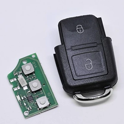Abbildung von Auto Schlüssel Funk Fernbedienung 1x Gehäuse + 433,9 MHz Sender Sendeeinheit 1J0959753N Batterie