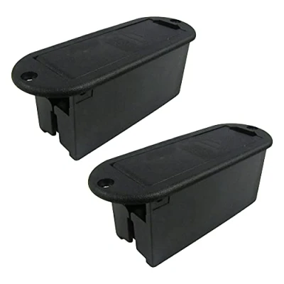 Abbildung von 9 V Akku Box, schwarz, Musikzubehör für aktive Gitarre, Bass, Tonabnehmer (2 Stück)