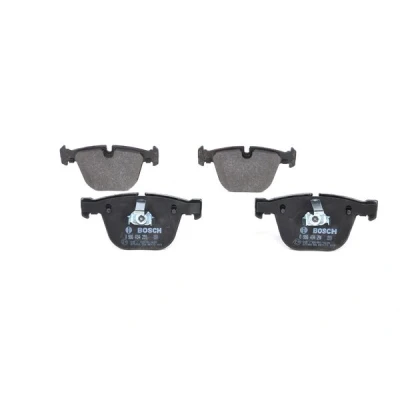 Abbildung von BOSCH 0 986 494 294 Bremsbelagsatz Low Metallic mit Montageanleitung, Anti Quietsch Blech, Kolbenclip BMW: 7, 5 Touring, X5