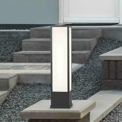 Abbildung von Trio Leuchten LED Außen Wegeleuchte Fuerte 526260142, Aluminium Druckguss Anthrazit, Schirm Acryl opal weiß, inklusiv 15 Watt