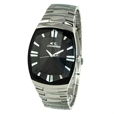 Abbildung von Chronotech Herren Analog Quarz Uhr mit Edelstahl Armband CT7065M 02M