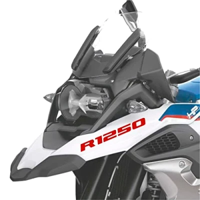 Abbildung von 2pcs Aufkleber R1250 kompatibel für Motorrad BMW GS R 1250 HP Adventure (Rot)