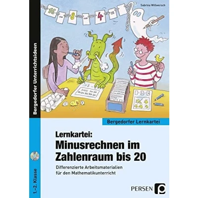 Abbildung von Lernkartei: Minusrechnen im Zahlenraum bis 20: Differenzierte Materialien für den Unterricht (1. und 2. Klasse) (Bergedorfer Lernkartei)
