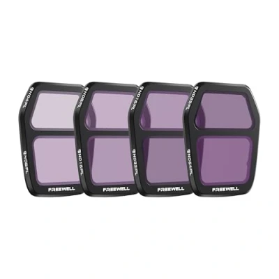 Abbildung von Freewell Air 3S Bright Day Filter Split ND4PL/ND8PL, ND8PL/ND16PL, ND16PL/ND32PL, ND32PL/ND64PL zur Lichtregulierung und Reduzierung von Blendeffekten für lebendige Luftbildaufnahmen