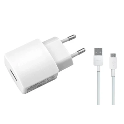 Abbildung von Huawei Ladeadapter HW 050200E01 + Datenkabel für Ascend P9 lite / P8 P7 P6 Mini Mate 8 7 S Travelcharger Ladegerät 2A in Weiß Micro USB NICHT FÜR