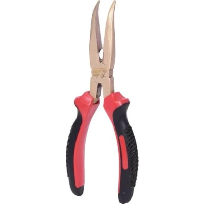 Abbildung von KS Tools 962.0612 BERYLLIUMplus Telefonzange gewinkelt 180 mm