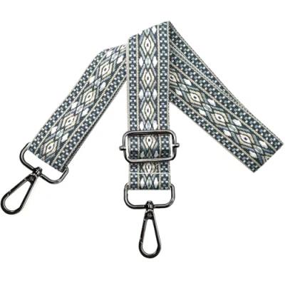 Abbildung von Verstellbarer Schultergurt für Taschen Damen Tragegurt, Taschengurte zum Wechseln, Taschengurt Breit 3.8cm mit Schwarz Karabiner, Schulterriemen Schultertasche Handtaschen, Hellblau, N34