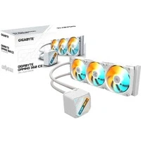 Abbildung von GIGABYTE Gaming 360 Ice Flüssigkeitskühler für CPU 3x120 mm ARGB Lüfter, Schiebe Verriegelungsmechanismus, Daisy Chain, Kompatibel mit Intel LGA 1851 und AMD AM5