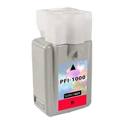 Abbildung von Supply Guy Druckerpatrone kompatibel mit Canon PFI 1000R Rot passend für imagePROGRAF PRO 1000