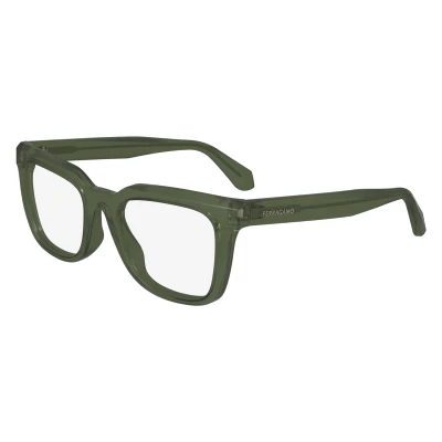Abbildung von Salvatore Ferragamo Unisex SF2990 Sunglasses, 320 Transparent Khaki, 52