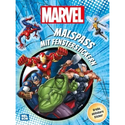 Abbildung von MARVEL: Malspaß mit Fensterstickern: Große, ablösbare Sticker Superhelden und mehr als 20 Ausmalbilder (ab 4 Jahren)