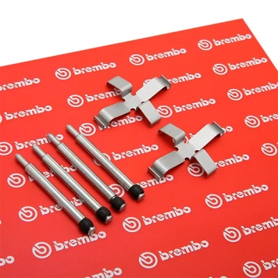 Abbildung von BREMBO A 02 315 Zubehörsatz, Scheibenbremsbelag VOLVO: 850 Limousine, 940 I Kombi, 240 Kombi kfzteile, kfzteile24, bandel online, bandel, atp