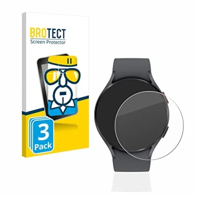 Abbildung von BROTECT (3 Stück Panzer Schutz Glas für Samsung Galaxy Watch 5 (44mm) 9H Echtglas, Displayschutz