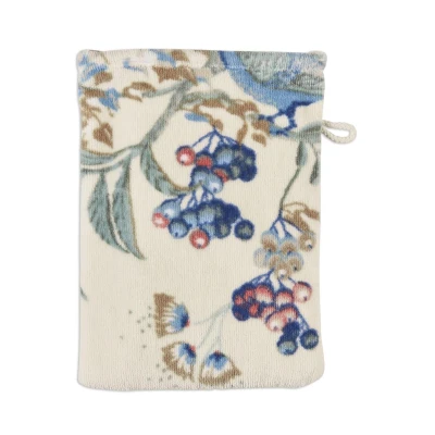 Abbildung von Secret Garden Waschhandschuh whiteblue 16x22cm (1 Stück) bh