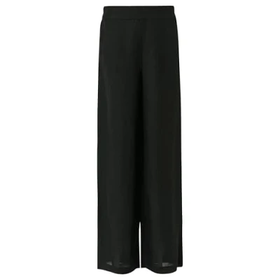 Abbildung von comma Wideleg AUS Stoffhose, Damen, Größe: 38, Schwarz