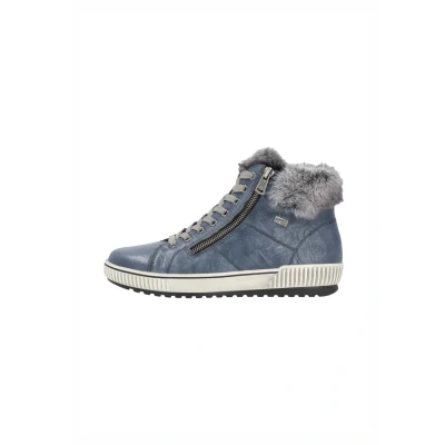 Abbildung von Remonte Sneaker high, Damen, Größe: 38, Bleu comb Schuhe