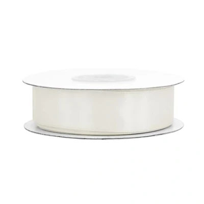 Abbildung von Creativery Satinband, Satinband 18mm x 25m Rolle Ivory / Elfenbein