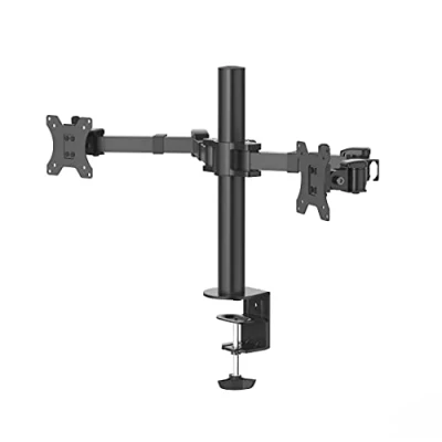Abbildung von Hama Bildschirmhalterung, 2 Monitore, Doppelarm Schwarz Monitor Halterung, (bis 35 Zoll)