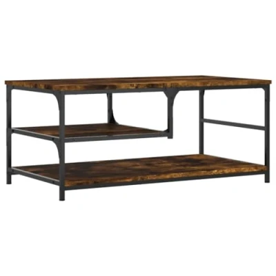 Abbildung von vidaXL Couchtisch Räuchereiche 90x49x40 cm Holzwerkstoff (1 St)