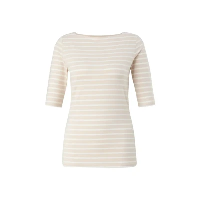 Abbildung von comma Tshirt print, Damen, Größe: 36, Beige