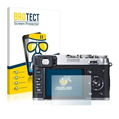 Abbildung von BROTECT Schutzglas für Fujifilm X100S Schutzfolie Panzer Folie Glas [Extrem Kratzfest 9H, Anti Fingerprint, Ultra Transparent]
