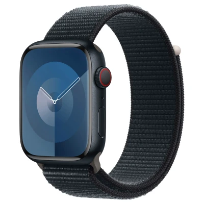 Abbildung von Apple Watch Armband Original Stoff Dunkelblau Geeignet für Series 1 9 / SE Ultra (2)