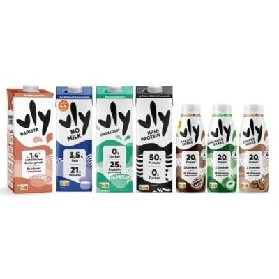 Abbildung von vly Die cremig leckere Milchalternative aus Erbsen + Calcium 100% pflanzlich Vegane ALL vly: Müsli Shakes Kochen Viel Eiweiß Erbsenproteindrink Protein Drink