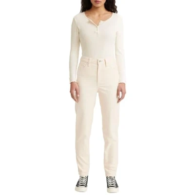 Abbildung von Levi&#039;s HIGH Waisted MOM Jeans Tapered Fit, Damen, Größe: 30x29, White smoke