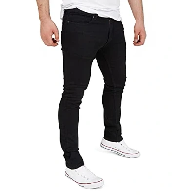 Abbildung von WOTEGA Justin Herren Slim Fit Jeanshosen Stretch Jeans Hosen Herrenjeans für Männer, Schwarz (Black Meteorite 194008), W32/L34