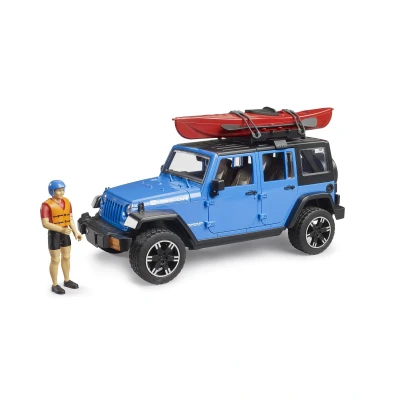 Abbildung von Bruder Jeep Wrangler Rubicon Unlimited mit Kajak 1:16