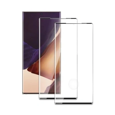 Abbildung von 2 Stück Schutzfolie für Samsung Galaxy Note 20 Ultra, 3D Gebogene vollständige Abdeckung Schutzglas Folie, Anti Kratzer, Öl, Bläschen, Einfache Installation