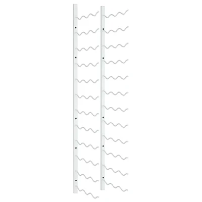 Abbildung von vidaXL Wand Weinregal für 36 Flaschen Wandregal Weinhalter Weinflaschenhalter Flaschenregal Weinständer Hängeregal Weinflaschenregal Weiß Eisen