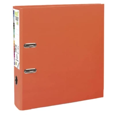 Abbildung von Exacompta 53344E Premium PP Ordner Prem&#039;Touch. 8 cm breit DIN A4 Kunststoffbezug außen Papierbezug innen Rückenschild austauschbar Ringordner Aktenordner Briefordner Plastikordner orange