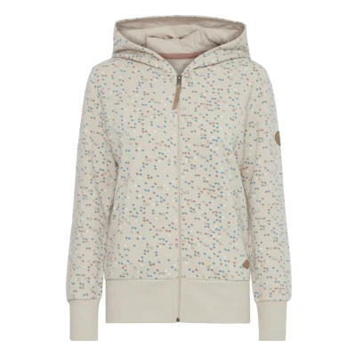 Abbildung von Oxmo Oxbeatrice Sweatjacke, Damen, Größe: Large, Oyster