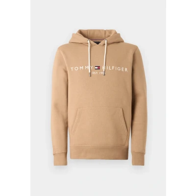 Abbildung von Tommy Hilfiger Herren Logo Hoody MW0MW11599 Pullover Hoodie, Braun, M, Braun (Timeless Camel), M