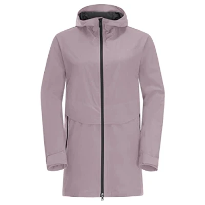 Abbildung von Jack Wolfskin Mainkai LONG Outdoorjacke, Damen, Größe: Medium, Quail