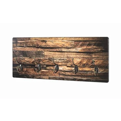 Abbildung von HAKU Möbel Wandgarderobe Bronze, Motiv, MDF, Metall Maße: B 60 cm x H 25 T 8 cm, Style: Modern