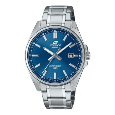 Abbildung von CASIO EDIFICE Quarzuhr, Armbanduhr, Herrenuhr, bis 10 bar wasserdicht, Datum