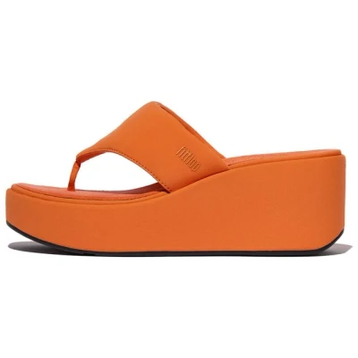 Abbildung von Fitflop PLATFFORMS WEDGE Zehentrenner, Keilsandale, Plateauschuh mit gepaddeter Bandage